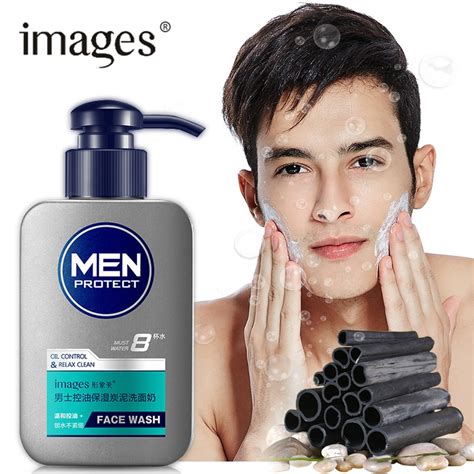 Images Men oil control moisturizing carbon mud facial cleanser Men cool deep face cleaning ...