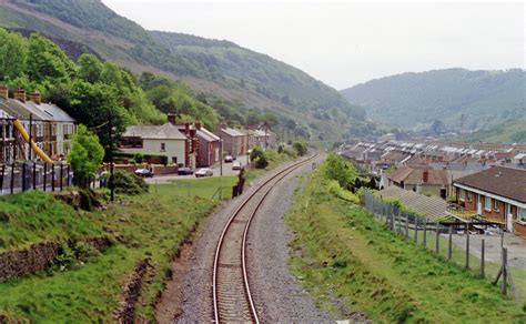 Site of Cwm station Ebbw Vale line, 1990 © Ben Brooksbank :: Geograph ...