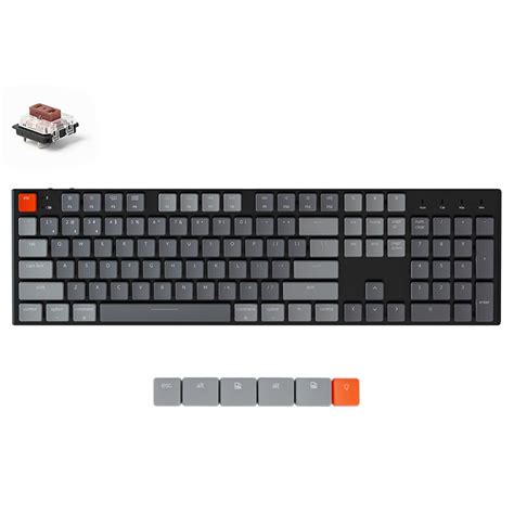 Keychron K1 Wireless RGB Aluminium Mechanical Keyboard - LP Gateron Brown - K1-N3 | Mwave