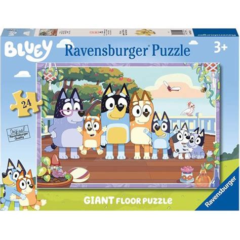 Join Bluey and her family in this fun packed 24 piece Giant Floor jigsaw puzzle. Bestselling ...