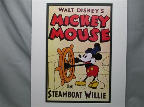 comicsvalue.com - Disney Movie Poster Mickey Mouse Steamboat Willie ...