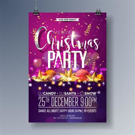 Merry Christmas Party Flyer Illustration 346680 Vector Art at Vecteezy