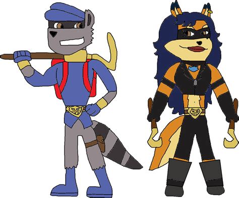 Sly Cooper and Carmelita Fox by jacobyel on DeviantArt