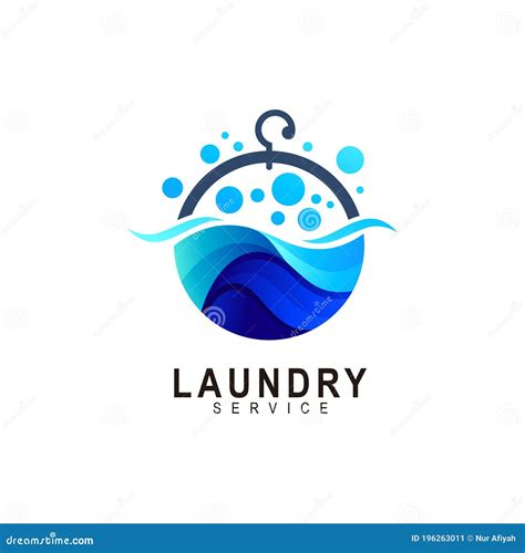 Laundry Logo Vector Stock Image | CartoonDealer.com #174360205