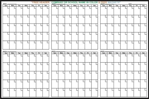 Printable 6 Month Calendar 2023 - Printable Words Worksheets