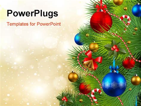 PowerPoint Template: The celebration of Christmas by arranging the Christmas tree (7188)