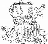Pirate Treasure Chest Coloring Pages At GetColoringscom  Free sketch template