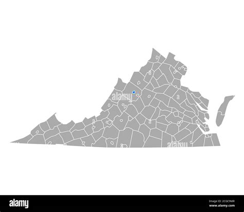 Map of Staunton in Virginia Stock Photo - Alamy