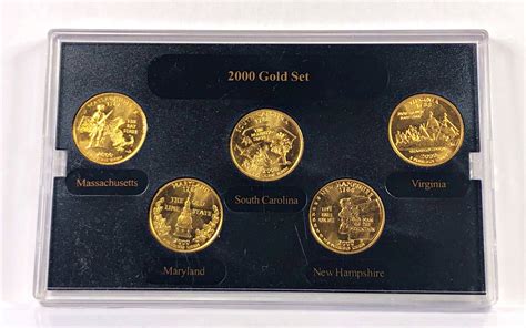 2000 Gold Edition of US Mint Commemorative Quarters*24K Gold Layered*In ...