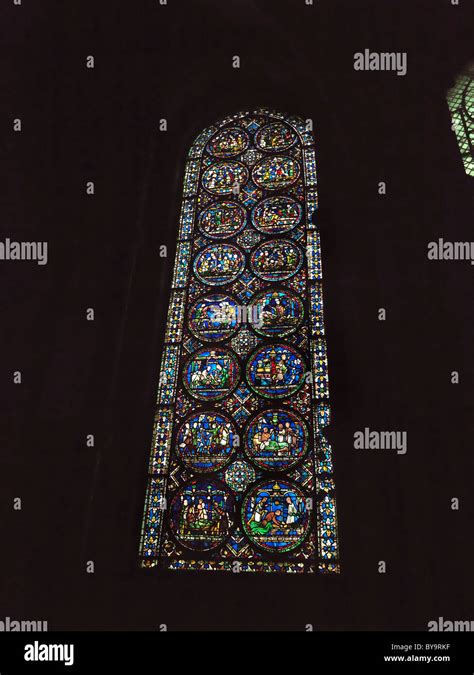 Canterbury Kent England Canterbury Cathedral Stained Glass Window Stock Photo, Royalty Free ...