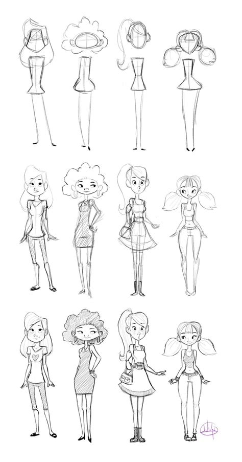 Character Shape Sketching 2 (with video link) by LuigiL.deviantart.com ...