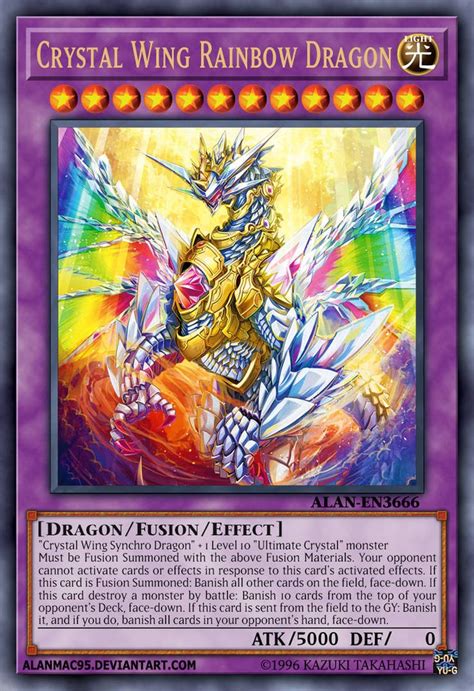 Crystal Wing Rainbow Dragon by AlanMac95 on DeviantArt | Yugioh dragon cards, Yugioh cards ...