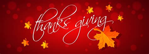 Website header or banner design with calligraphy text Thanksgiving and ...