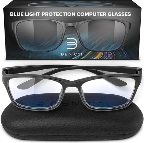 Amazon.com: Stylish Blue Light Blocking Glasses for Women or Men - Ease Computer and Digital Eye ...