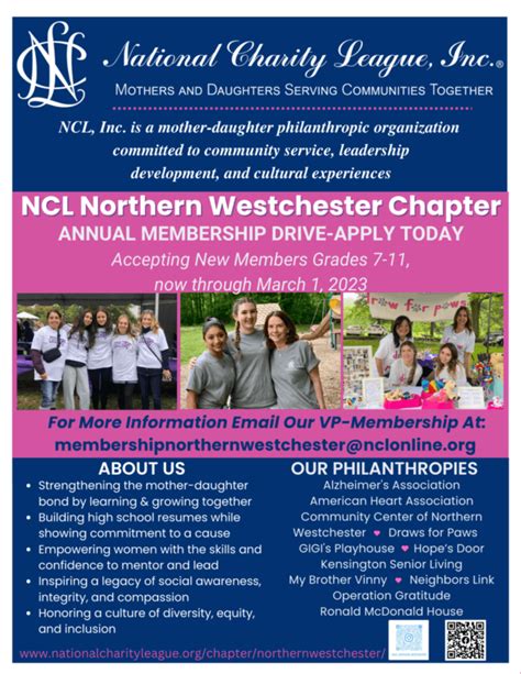 National Charity League Northern Westchester – Westchester Family