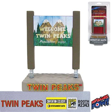 Twin Peaks Welcome to Twin Peaks Sign Monitor Mate Bobble - GeekAlerts