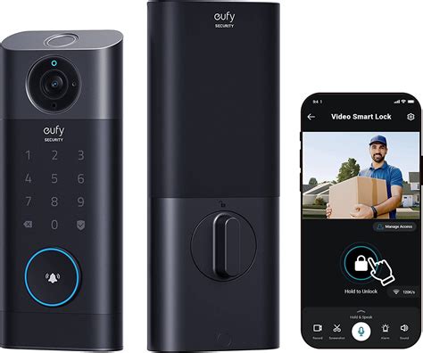 eufy S330 Video Smart Lock Wi-Fi Camera Doorbell Fingerprint Keyless ...