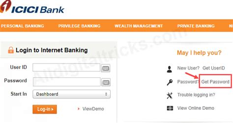 How To Activate/Register ICICI Net Banking Facility Online - AllDigitalTricks