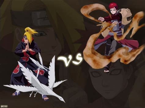 Gaara VS Deidara by Dyuu