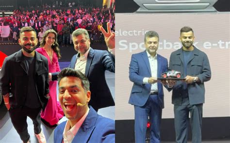 Virat Kohli unveils Audi Q8 E-Tron in Mumbai