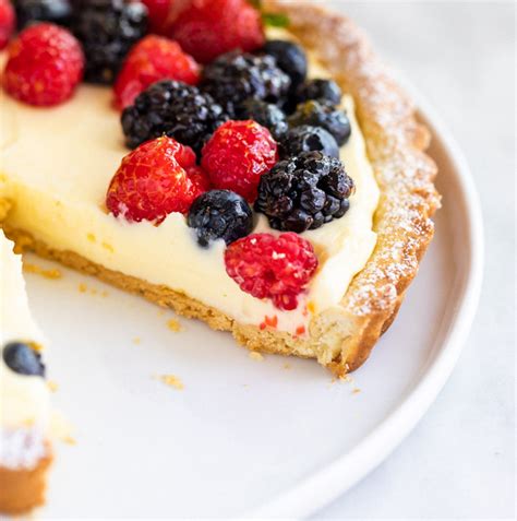 French Lemon Cream Tart - Confessions of a Baking Queen