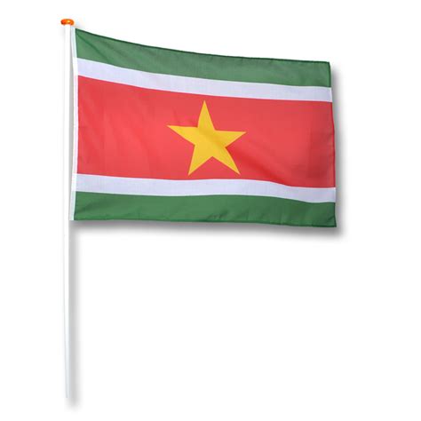 Vlag Suriname - Vlaggenmasten.nl