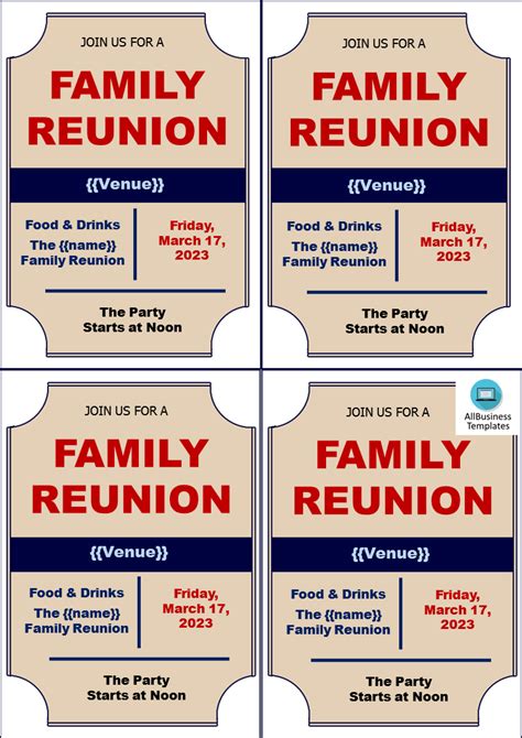 Gratis Family Reunion Flyer