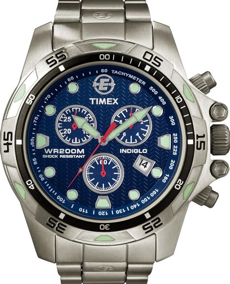 Buy Timex Expedition Chronograph Blue Dial Men's Watch - T49799 at Amazon.in