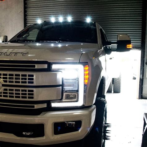 Recon® - Ford F-250 2017 Black/Smoke LED Cab Roof Lights