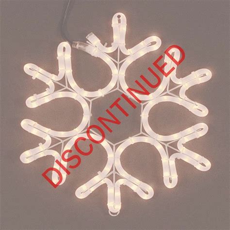 15" Rope Light Snowflake-Frosted WhiteNovelty Lights | LED Christmas ...