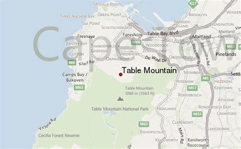 Table Mountain National Park Map | Awesome Home