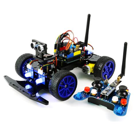 Adeept Remote Control Smart Car Kit for Arduino based on NRF24L01 2.4G Wireless, Robot Starter ...