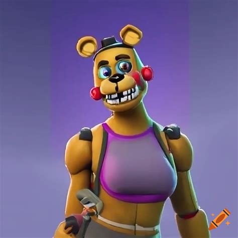 Fnaf inspired fortnite skin on Craiyon