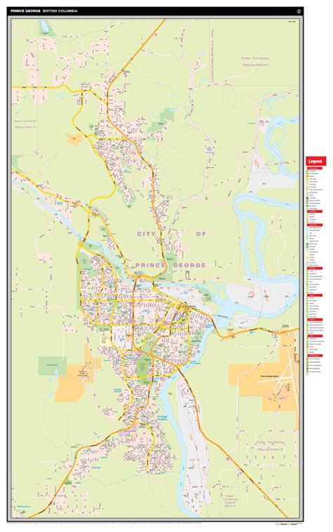 Prince George, BC Map by Mapmobility Corp. | Avenza Maps