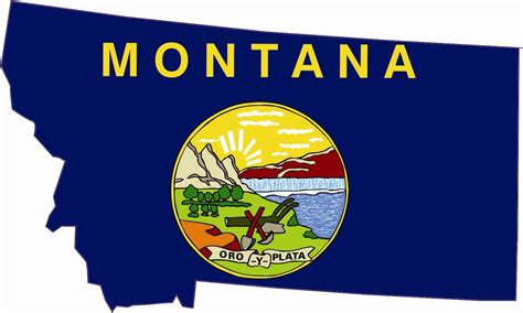 5in x 3in Die Cut Montana Flag Sticker Vinyl Car Decal Bumper Stickers ...