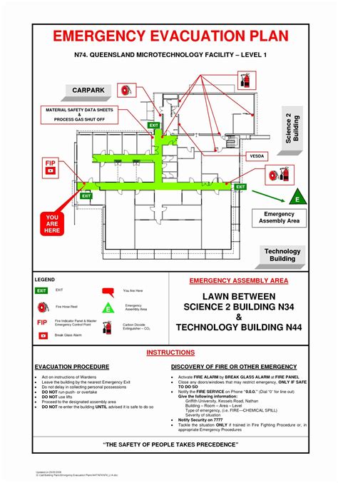 Evacuation Floor Plan Template Free - Printable Templates