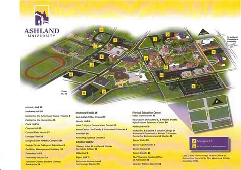 Ashland University Campus Map Ashland University, University Center ...