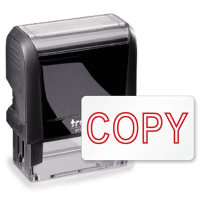 Self-Inking Stamp - Copy (Red, Outline) Stamp, SKU - IS-0017