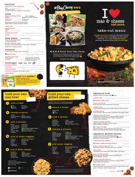 I Heart Mac and Cheese Takeout Menu (Pack of 1000) – IHeart Mac Portal