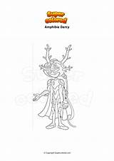 Coloriage Amphibia Darcy  Supercoloredcom sketch template