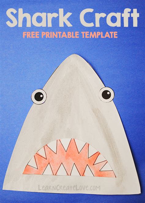 Shark Head Printable Craft