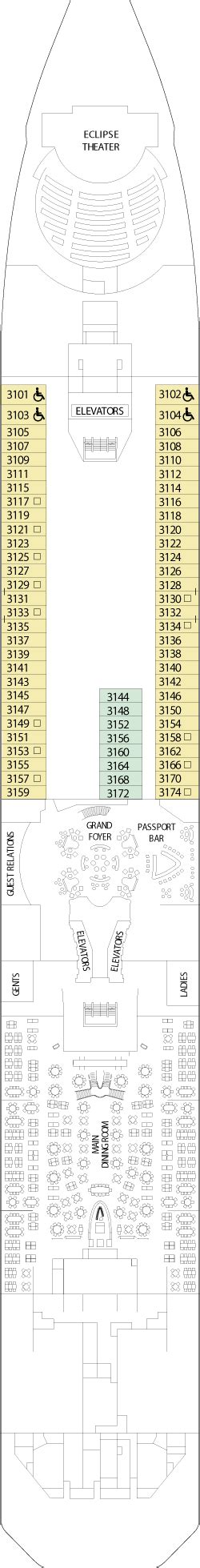 Eclipse Cruise Ship Deckplans