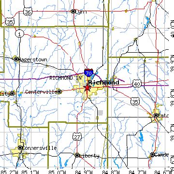 Richmond, Indiana (IN) ~ population data, races, housing & economy