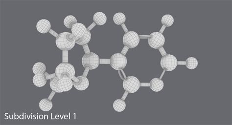 3d nicotine molecule model