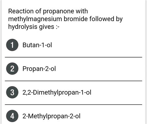 HBr reacts fastest with: | Chemistry Questions