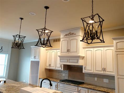 Traditional Large Pendants over a Kitchen Island | Traditional kitchen island, Kitchen island ...