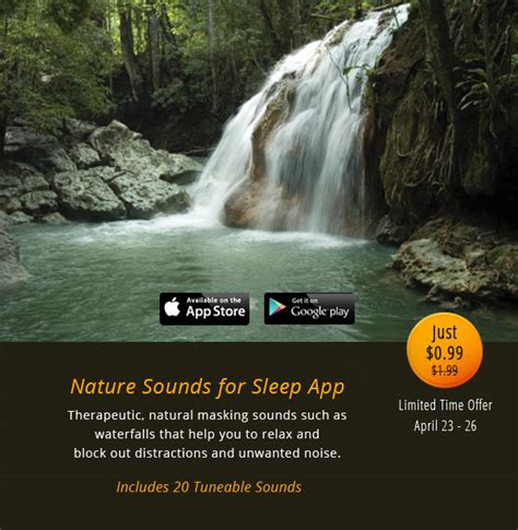 Special Discount on Nature Sounds for Sleep App | Sound Oasis