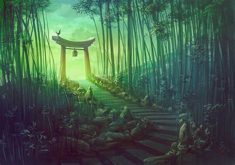 Torii Shrine by Lun-art on DeviantArt