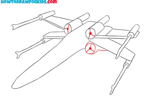 How to Draw X-Wing - Easy Drawing Tutorial For Kids