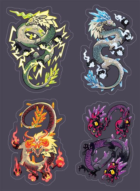 Ancient Dragon Vinyl Sticker Sheet